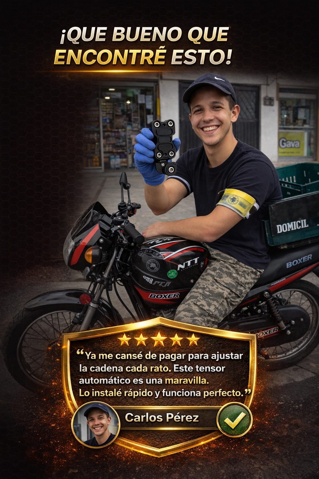 Tensor de Cadena para Motocicleta: Cuida la vida útil de tu kit de arrastre